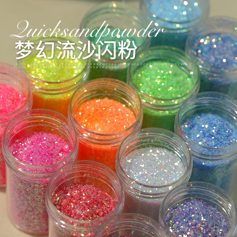 Dip Powder Nail - Poudre à Ongles Iridescent en Vrac,