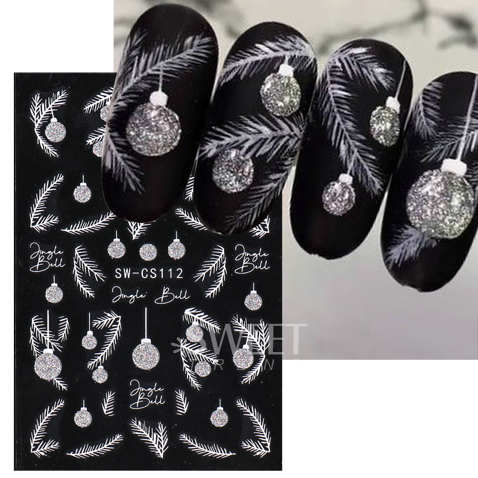 Autocollants pour vernis à ong - Nail Art Xmas Stickers avis et prix