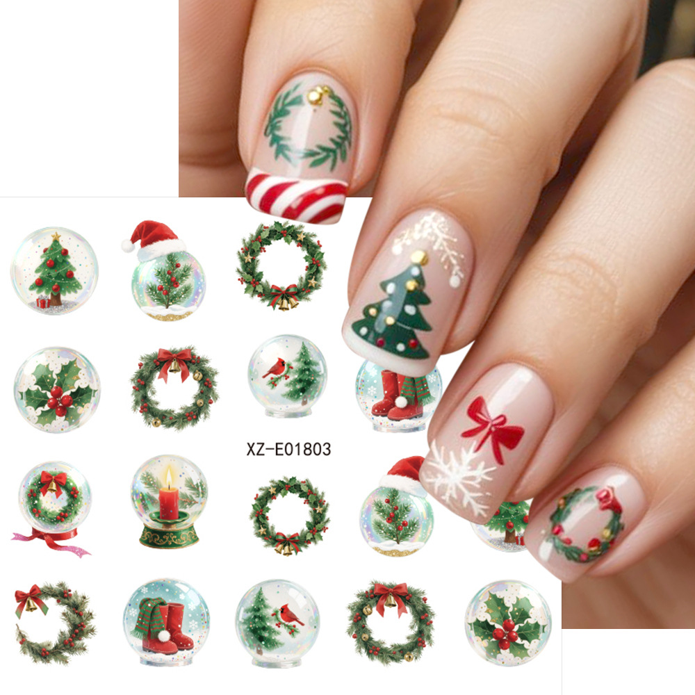 30 pièces/ensemble d'autocolla - Nail Art Xmas Stickers avis et prix