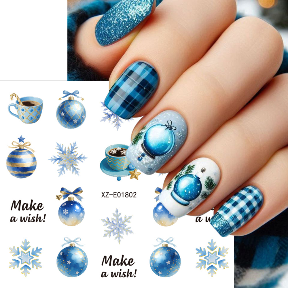 30 pièces/ensemble d'autocolla - Nail Art Xmas Stickers avis et prix