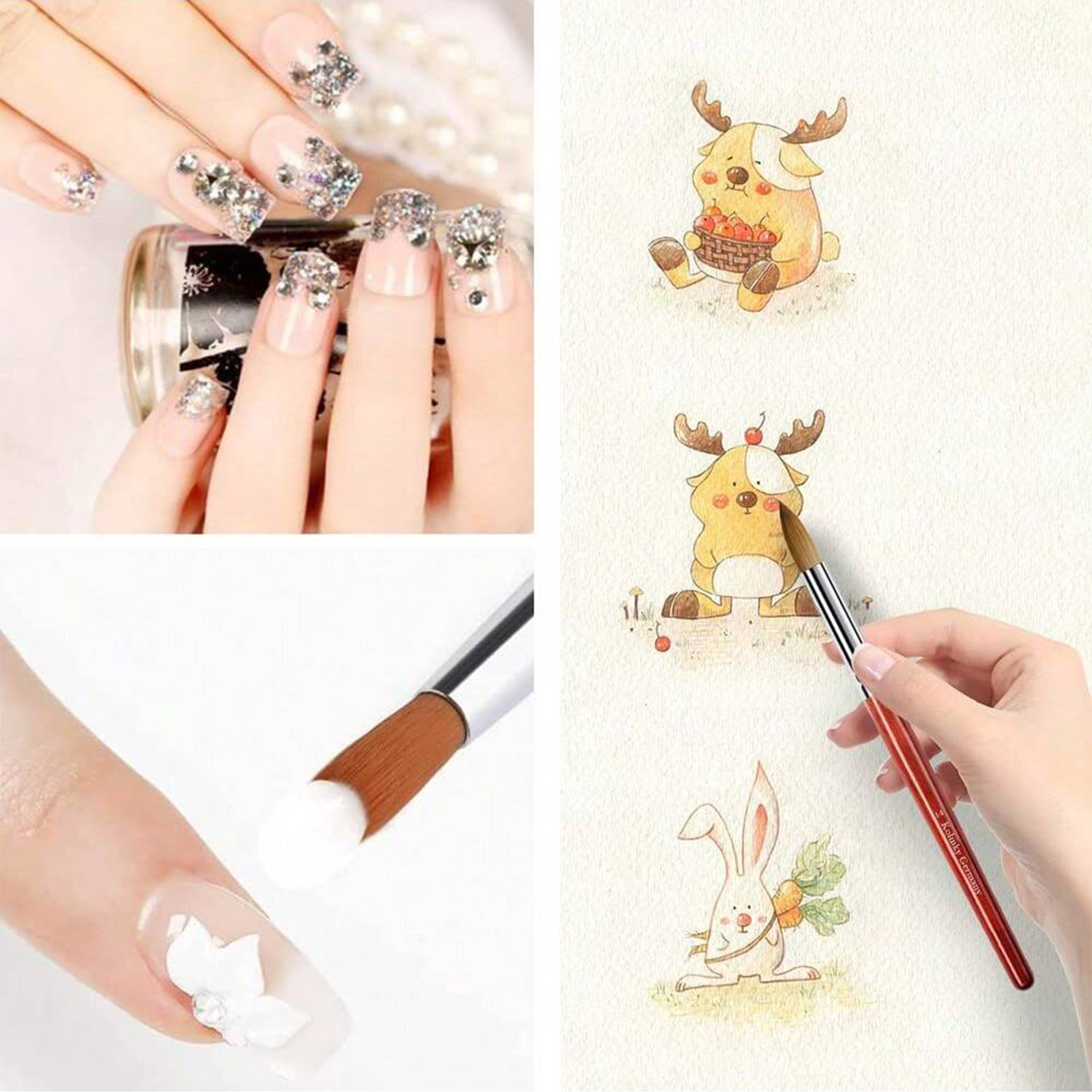 Kolinsky – brosse à ongles en  - Nail Art Mahogany avis et prix