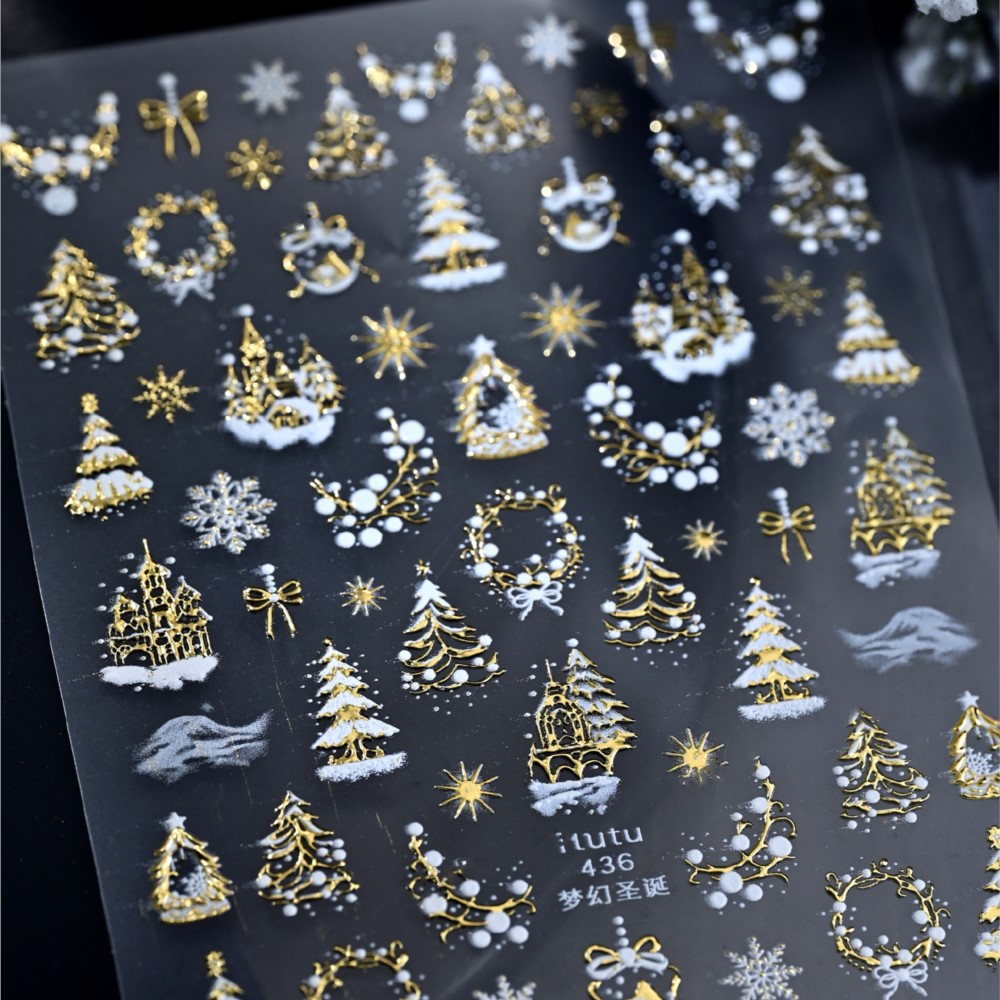 Autocollants pour ongles châte - Nail Art Xmas Stickers avis et prix