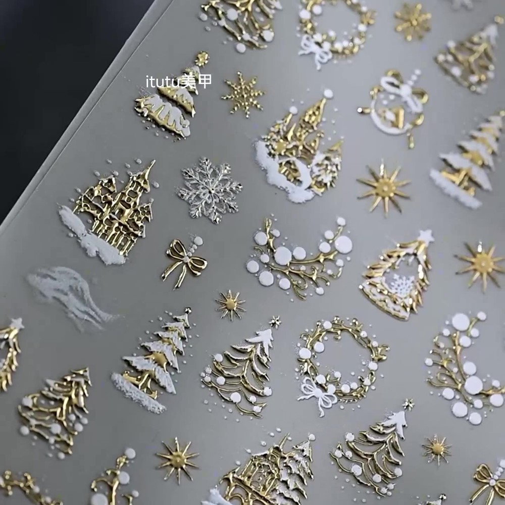 Autocollants pour ongles châte - Nail Art Xmas Stickers avis et prix