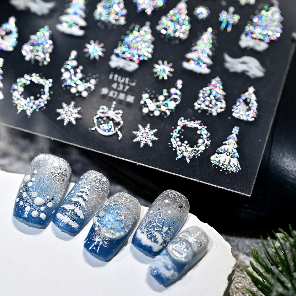 Autocollants pour ongles châte - Nail Art Xmas Stickers avis et prix
