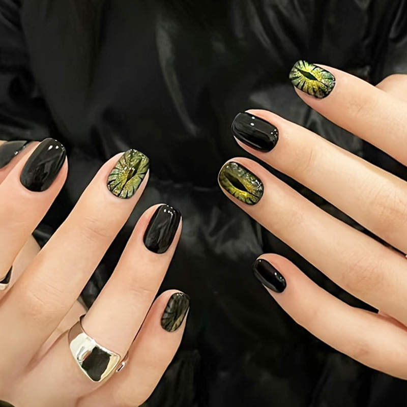 Faux ongles courts pour femmes - Nail Art Full Cat Eye avis et prix