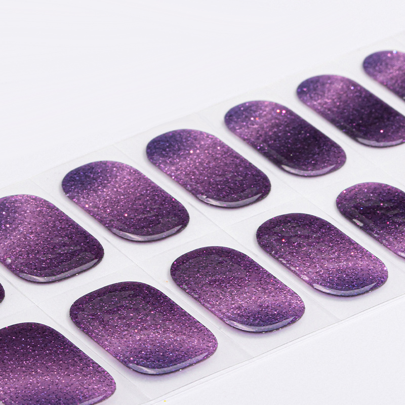 Autocollants à ongles gel semi - Nail Art Full Cat Eye avis et prix